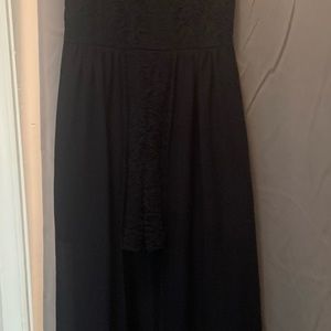 Black shorts dress romper